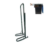 Relaxdays Prensa de basura ajustable verde