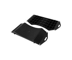 Relaxdays Protectores de neumáticos, Juego de 2, 10-20 Pulgadas, para Coches clásicos y caravanas, Negro, 44 cm