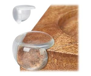 relaxdays Protectores para Esquinas y Bordes, Set, Protección para Muebles, PVC, Antigolpes, 12 Uds., Transparente