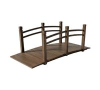 Relaxdays Puente de jardín de abeto marrón