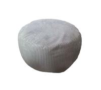 Relaxdays Puf de terciopelo gris