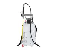 Relaxdays Pulverizador Presión, 5 L, Riego y Protección de Plantas, Boquilla Ajustable, Escala, Rociador, Blanco/Negro