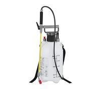 Relaxdays Pulverizador Presión, 5 L, Riego y Protección de Plantas, Boquilla Ajustable, Escala, Rociador, Blanco/Negro