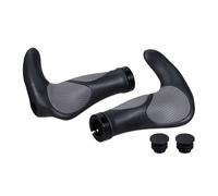 Relaxdays Puños bicicleta ergonómicos 22 mm negro,gris