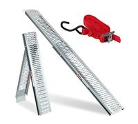 Rampa moto 2 m 9,5 kg rampa de carga rampa plegable rampa de acero 225 kg