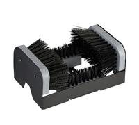 Relaxdays Rascador para zapatos con 3 cepillos negro,gris