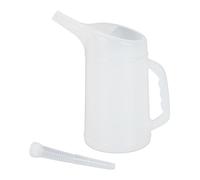 Relaxdays Recipiente para cambio de aceite blanco