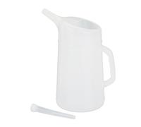 Relaxdays Recipiente para cambio de aceite blanco