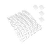 Relaxdays Rejilla de Espinas, Set de 10 Unidades, Repelente de martas y Gatos, protección para Plantas, plástico, Blanco