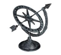 Relaxdays Reloj de sol antiguo negro,gris