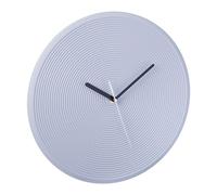 Relaxdays Reloj pared sin números diseño círculos negro,plata,gris