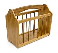 Relaxdays 10015644 - Revistero de bambú, 42 x 21 x 35 cm