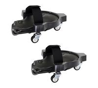 Relaxdays Rodilleras con Ruedas, Alivio Articular para Trabajos en el Suelo, hasta 100 kg, 22 x 29,5 cm, Negras