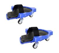 Relaxdays Rodilleras con Ruedas, protección articulaciones, hasta 100 kg, 22 x 29.5 cm, Azules