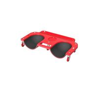 Relaxdays Rodillo ergonómico para Rodillas hasta 150 kg, Bandeja para Herramientas 50 x 25,5 cm, Rojo