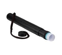 Relaxdays Rollo Extensible para pósteres de 70-125 cm, Ø 8 cm, Transporte de Dibujos hasta DIN A0, Rojo/Negro