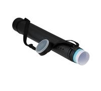 Relaxdays Rollo Extensible para Posters, 63-108 cm, Ø 8,5 cm, Transporte de Dibujos, hasta DIN A0, Negro