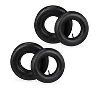 Relaxdays Rueda Carretilla con Cámara, Set de 2 Recambios, 4.00-6", Neumáticas, para Carros de Mano, hasta 136 kg, Negro