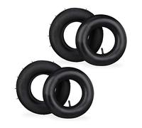 Relaxdays Rueda Carretilla con Cámara, Set de 2 Repuestos, 3.50-6", Neumáticas, para Carros de Mano, hasta 136 kg, Negro