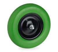 Relaxdays Rueda carretilla con eje 4.80 4.00-8 verde,negro