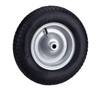 Relaxdays Rueda de carretilla de goma, 4.80 4.00-8 negro,gris