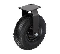 Relaxdays Rueda fija 3.00-4 negro