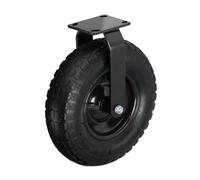 Relaxdays Rueda fija 3.50-4 negro