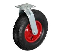 Relaxdays Rueda Giratoria para Transporte de Pesados hasta 120 kg, Placa Acero a Elegir 35x30x13.5 cm