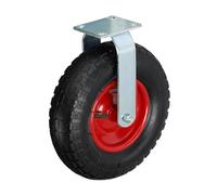 Relaxdays Rueda para muebles pesados 3.50-6 rojo,negro,plata