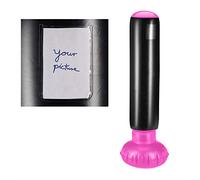 Relaxdays Saco Boxeo Niños Hinchable, Punching Bag Antriestrés, PVC, 163 cm, Negro-Rosa