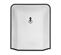 Relaxdays Salvachispas Chimenea, Panel Protección contra Chispas Estufa, Antichispas Leña 61 x 54 cm, Metal, Negro, Hierro