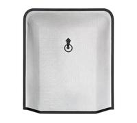 Relaxdays Salvachispas Chimenea, Panel Protección contra Chispas Estufa, Antichispas Leña 61 x 54 cm, Metal, Negro