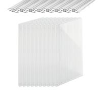 Relaxdays Set 10 placas alveolares con conectores transparente