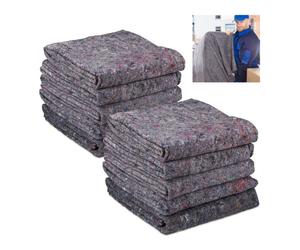 Relaxdays Set 100 fieltros protectores mudanzas gris