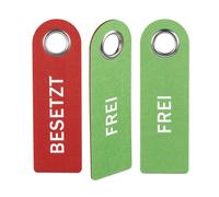 Relaxdays Set 12 carteles de puerta ocupado/libre blanco,verde,rojo