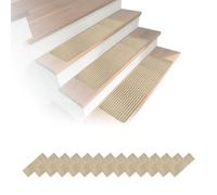 Relaxdays Set 16 alfombrillas rectangulares 65x20 beige