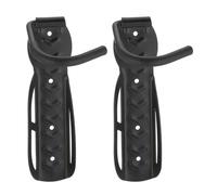 Relaxdays Set 2 Soportes Bicicleta de Pared, Sujeción hasta 25 kg Cada uno, Negro