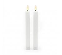 Relaxdays Set 2 velas LED blanco