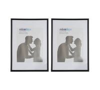 Relaxdays Set 4 marcos para fotos de 20x30 cm blanco,negro
