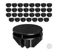 Relaxdays Set 640 conectores estantería plástico negro