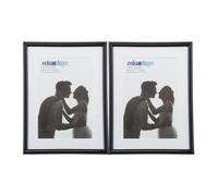 Relaxdays Set de 10 marcos de fotos 15 x 20 cm blanco,negro