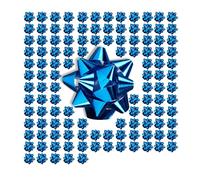 Relaxdays Set de 100 lazos regalo pequeños azul