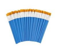 Relaxdays Set de 100 pinceles azul,marrón claro,plata