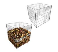 Relaxdays Set de 2 compostadores metálicos negro