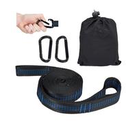 Relaxdays Set de 2 correas hamaca azul,negro