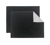 Relaxdays Set de 2 filtros universales para Campana extractora poliéster y carbón 47x57 cm, Negro/Blanco