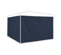 Relaxdays Set de 2 laterales de carpa azul oscuro blanco,azul oscuro