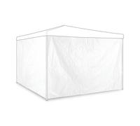 Relaxdays Set de 2 laterales para carpa blancos blanco