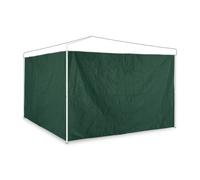 Relaxdays Set de 2 laterales para carpa verdes blanco,verde oscuro