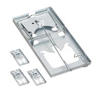 Relaxdays Set de 24 trampas para ratas plata